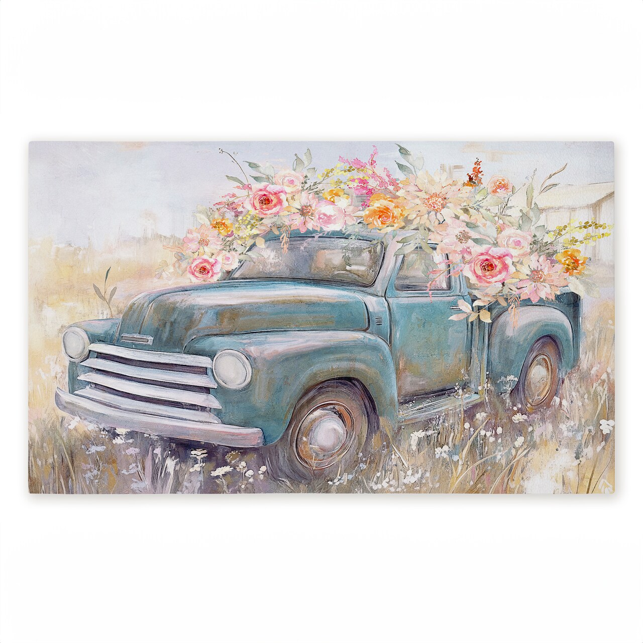 Stupell Industries Country Cargo Roses Printed Outdoor Door Mat, design by Nina Blue, 18"x30"